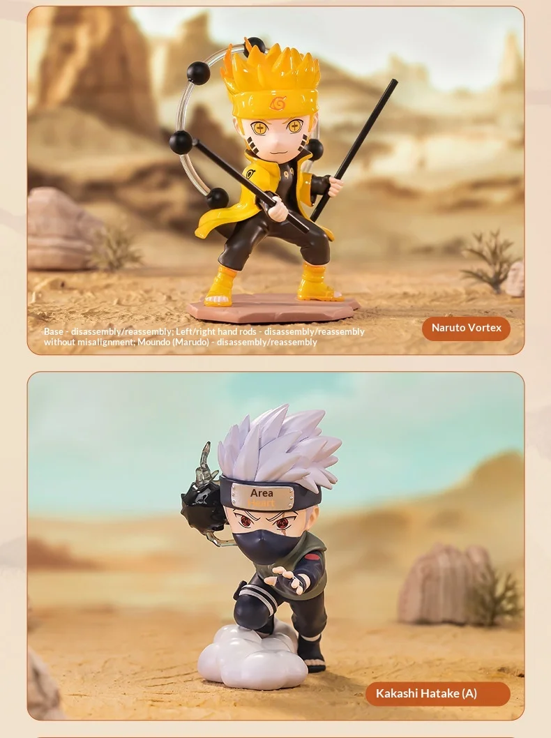 Echte POPMART Naruto Fourth Great Ninja War Blind Box Anime Sammler-Actionfigur Naruto Uzumaki Dekoration Weihnachtsgeschenk – Detail 9