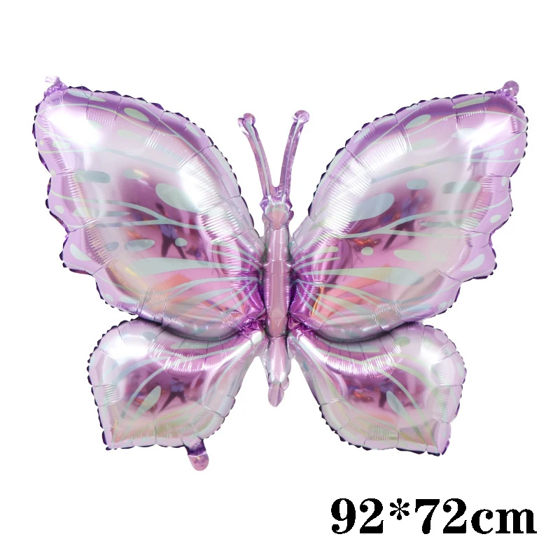 Newest Butterfly Theme Foil Balloon Wedding Birthday Party Decorations Supplies Baby Shower Girls Gradient Butterfly Balloons