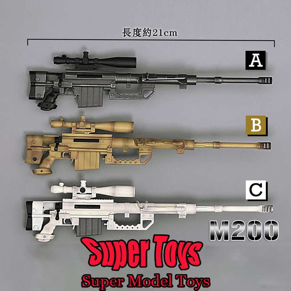 

ZYTOYS ZY2027A/B/C масштаб 1/6, аксессуары для солдатской сцены M200, модель снайперской винтовки, серия пистолета, подходит для 12-дюймовой экшн-фигурки, кукла