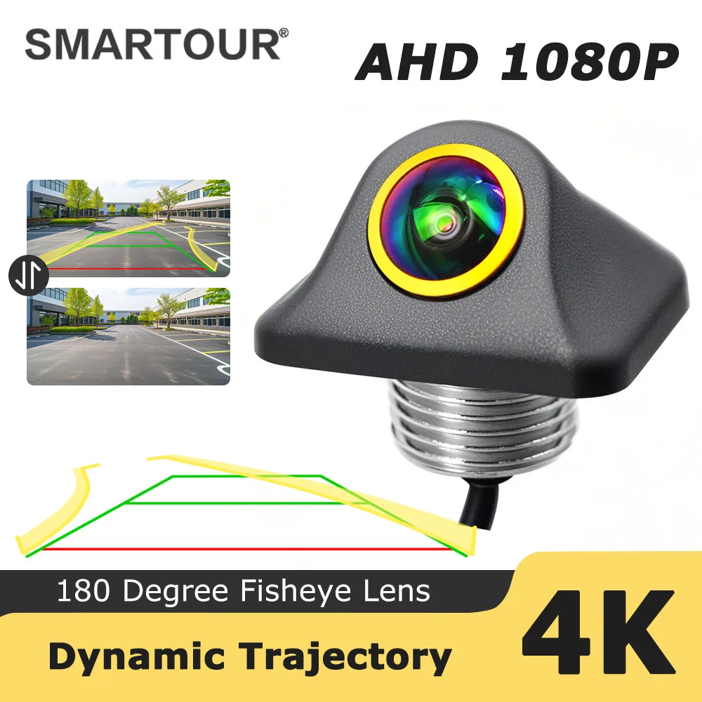 Dynamische Fisheye-Flugbahn AHD 1080P Rückfahrkamera – CCD-Objektiv, Vollfarb-Nachtsicht, mit intelligenten Lenkleitungen