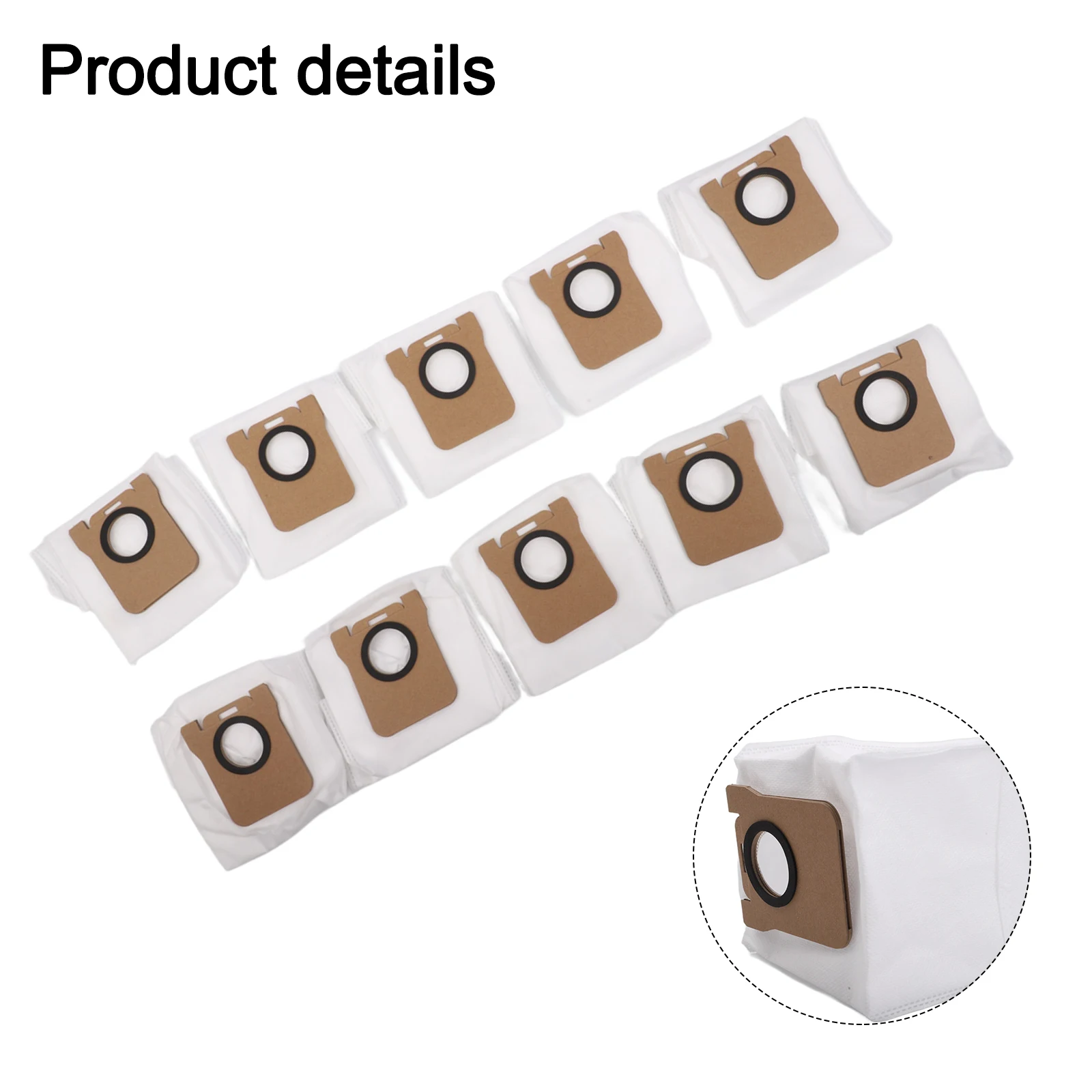 For Robot Vacuum Cleaners 3.5 Litres Vacuum Cleaner Bag Advanced Filtration System Vacuum Bag 99.97 Fine Dust Capture