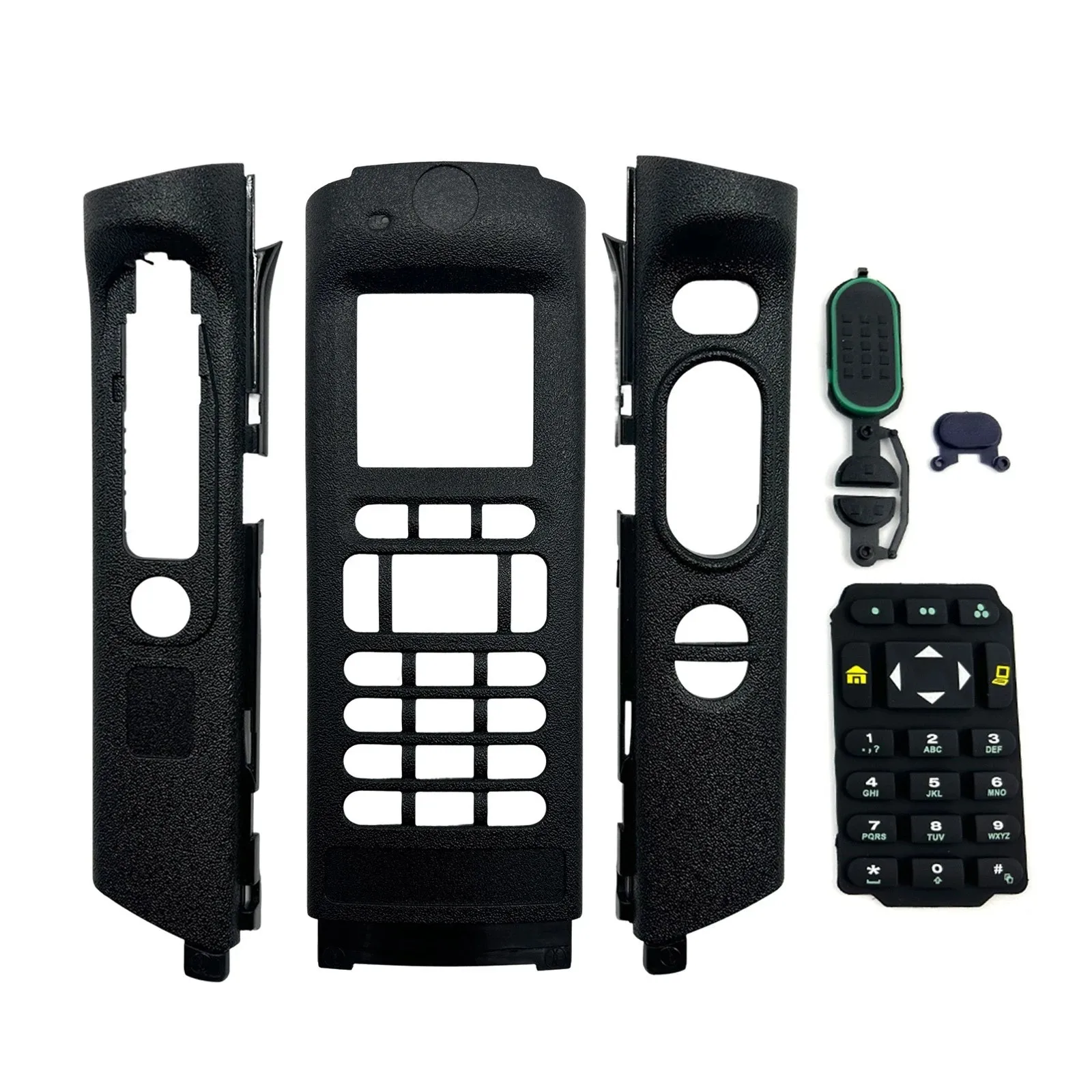 Walkie Talkie Replacement Black Full-Keypad Front Housing Case Kit For APX8000H Two Way Radio