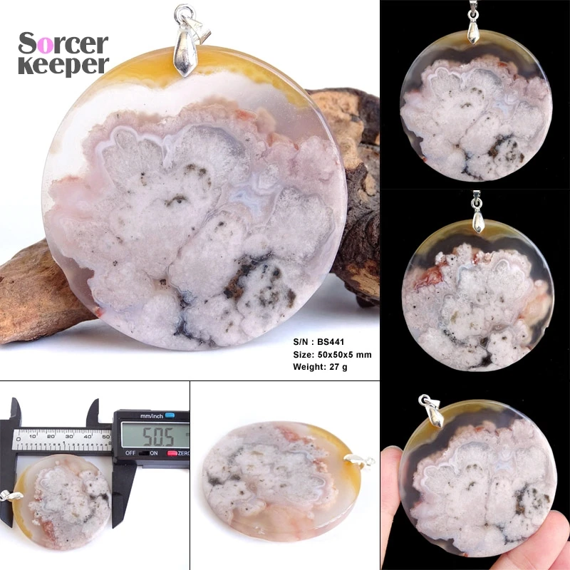 

Real Female Natural Bijoux Femme Choker Necklaces Pendants Hand Made Cherry Blossoms Agate Stone Beads For Jewelry Making BS441