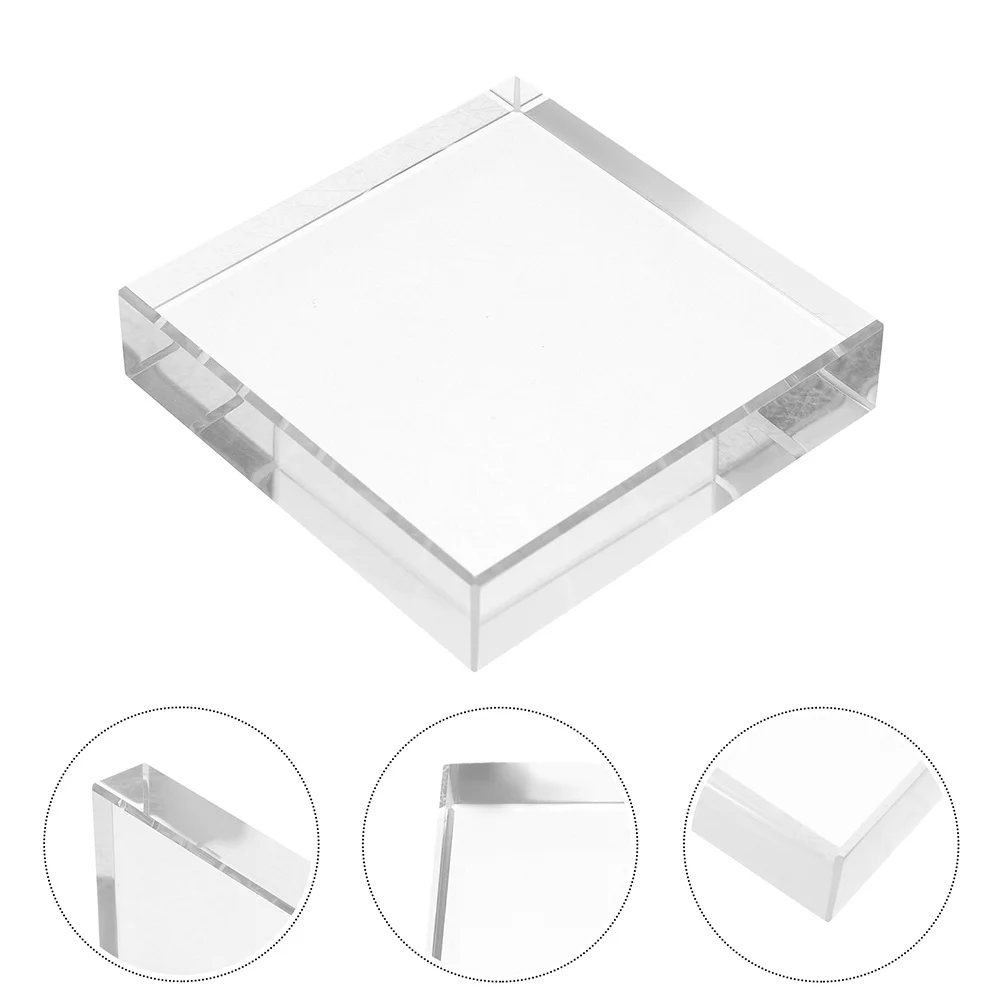 

Clear Square Paperweight Decors Decorative Office Book Weights Home Crafts Desk Ornament