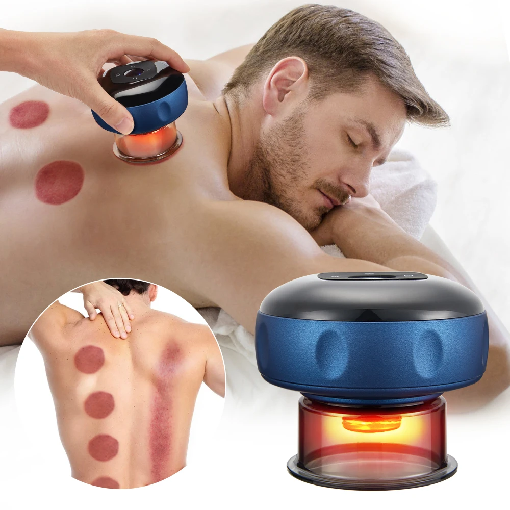 

Electric Cupping Massage Device Wireless Gua Sha Vacuum Suction Cups Massage Negative Pressure Body Scraping Cupping Dropship