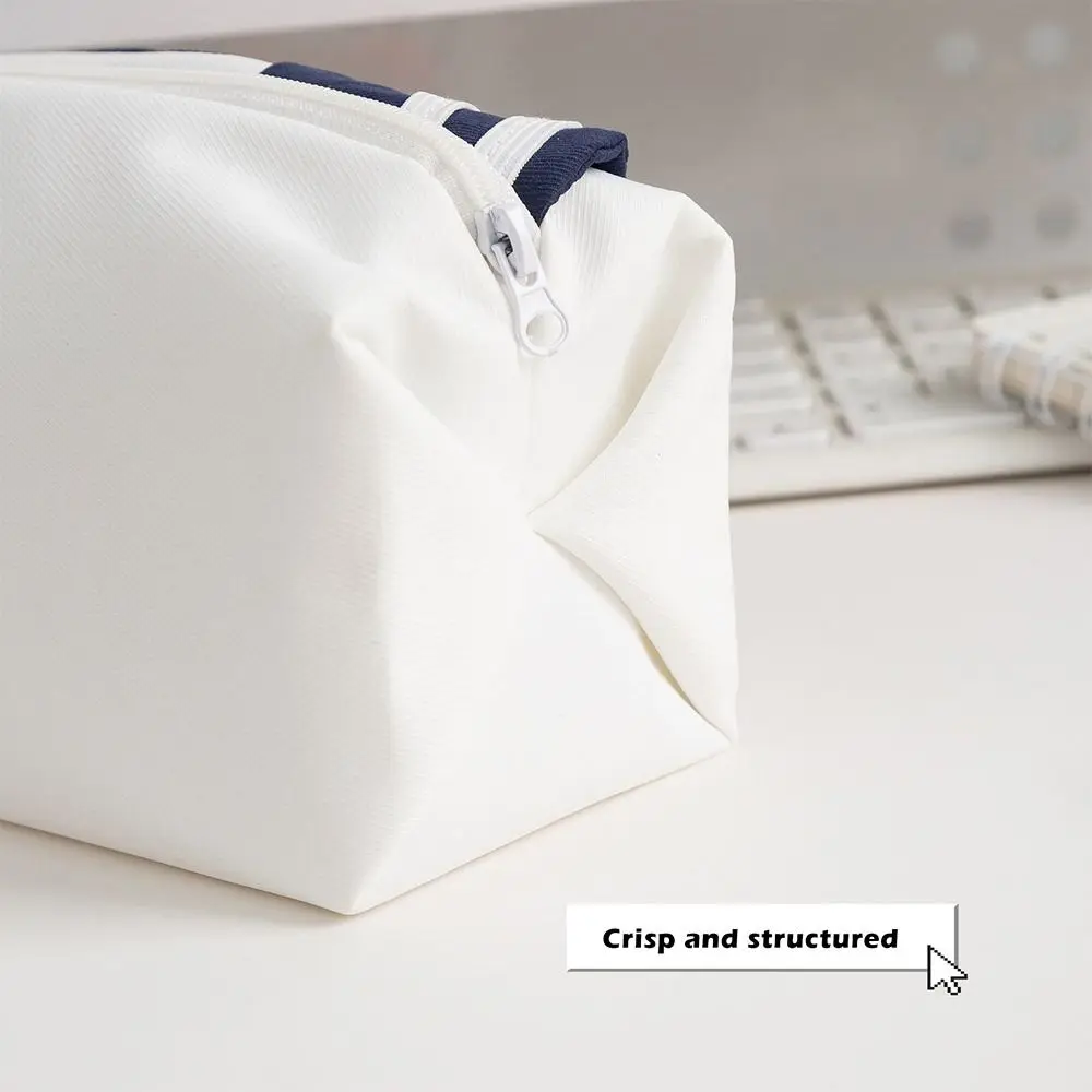 INS JK Bowknot Pen Bag Soft Touch Large Capacity Pencil Case Portable Pen Pouch Students Gift