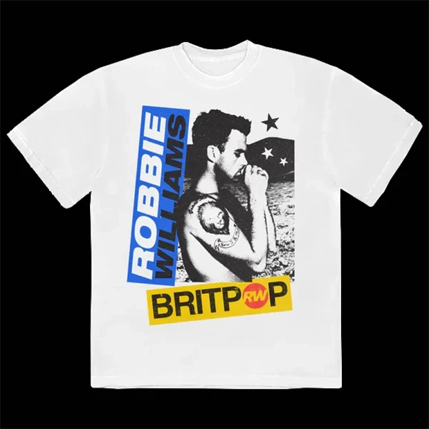 Robbie Williams Britpop Album Coming 2026 Shirt Unisex Cotton Oversized Fashion Pure Cotton T-shirt Y2k Style Retro Clothing