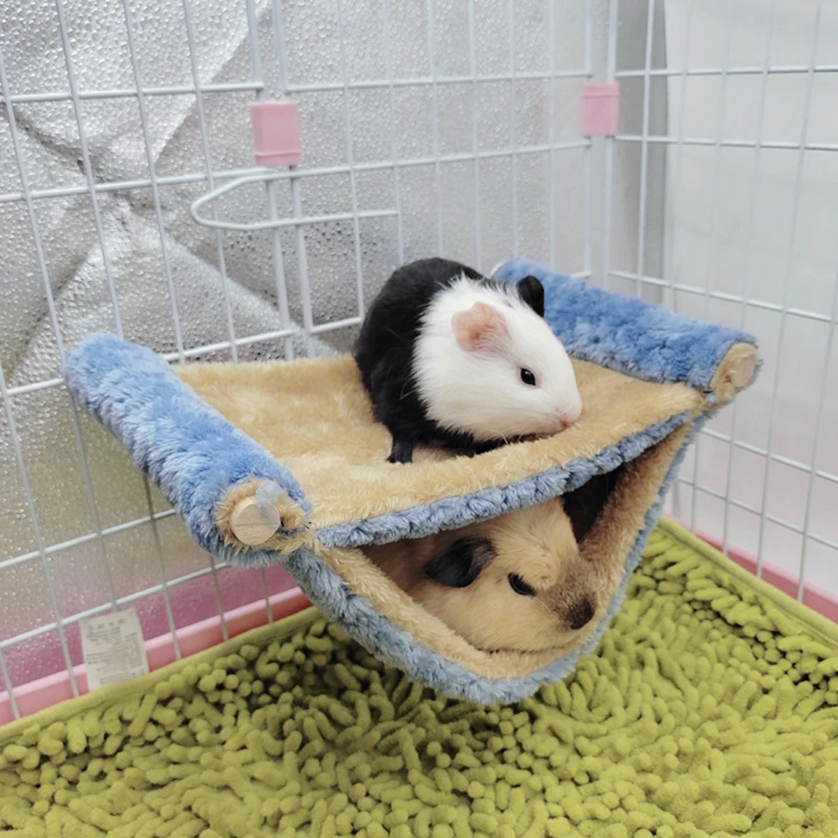 Hamaca cálida para conejillos de indias, miel, gambá, ardilla, cama nido colgante, oso de seda dorado, Chinchillas, juguete para saltar para mascotas