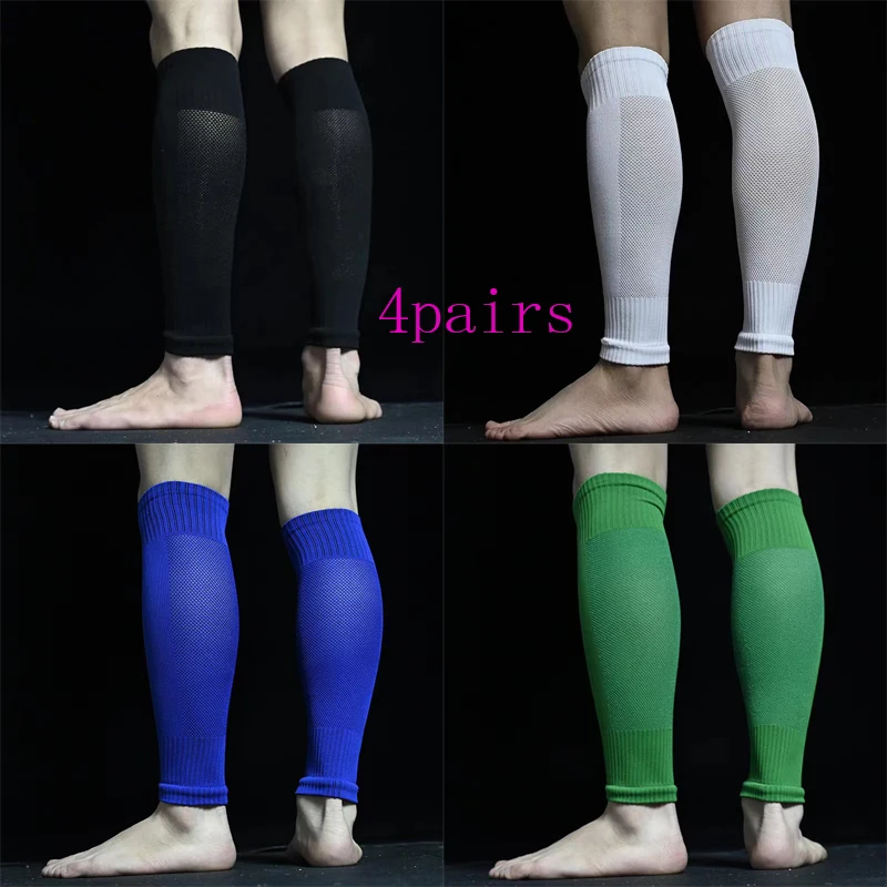 2023 Football Sock Breathable Without Feet Socks Professional Shin Guards Fixed Leg Warmers Foot Package To Protect The Calf