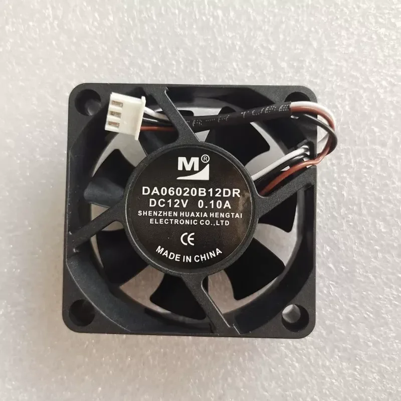 for DA06020B12DR for Yimeng 6020 DC12V 0.10A Three-Wire Ball Bearing Cooling Fan 6CM