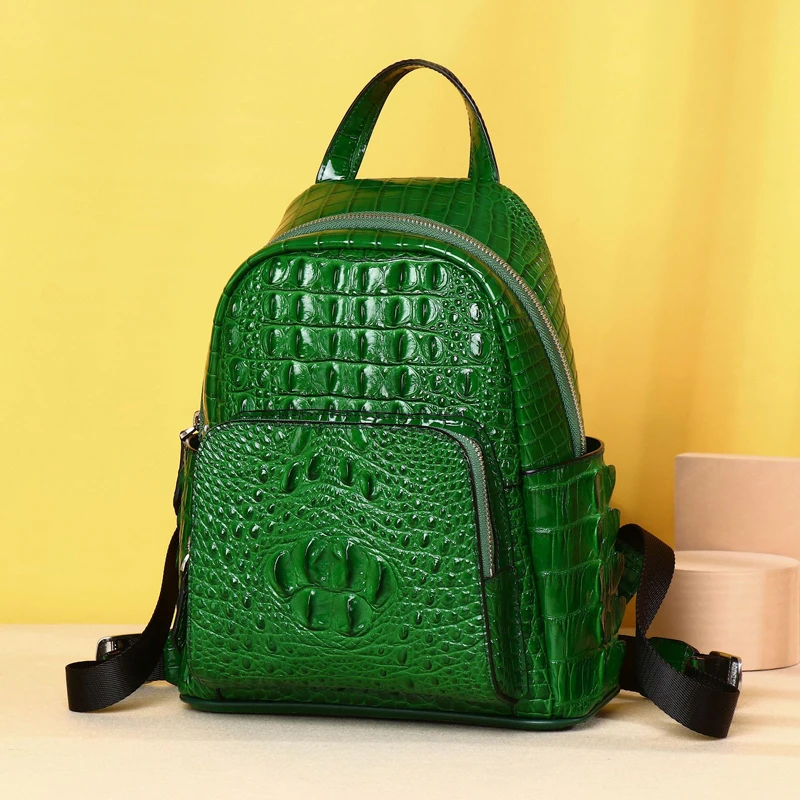 Luxury Designer High Quality Cowhide Leather Backpack Women's Handbag Brand Fashionable Travel Backpack for Ladies