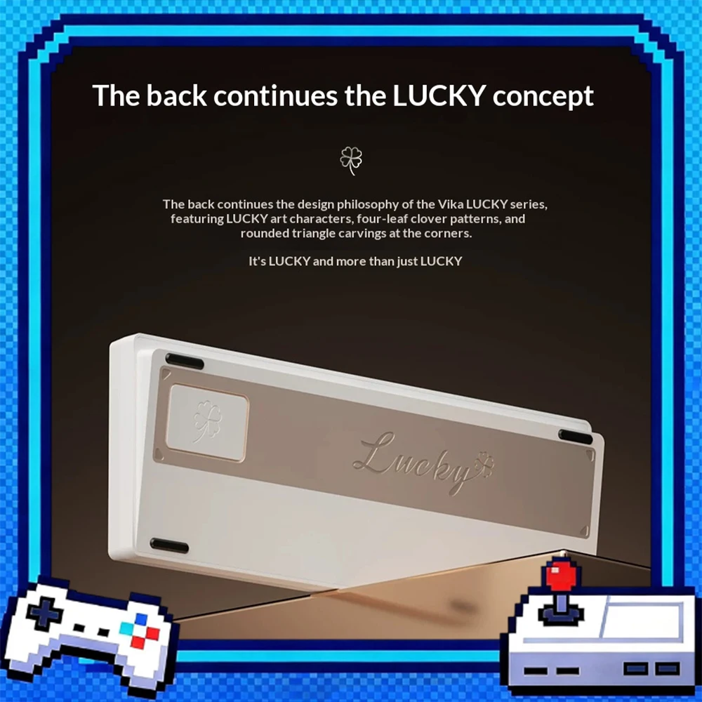 WEIKAV lucky65v3 Wireless Keyboard GASKET Structure Of Silica Gel Particles Gaming Keyboard Three-Mode Connection VIA Drive Gift