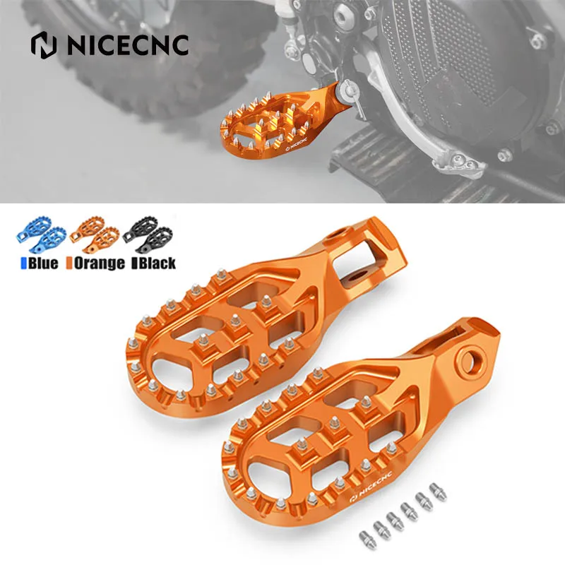 

For KTM EXC 300 2024-2025 Forged Enlarged Footrest Foot Pegs EXC-F 350 SX 125 SXF 450 For Husqvarna TE 300 For GasGas EC 300