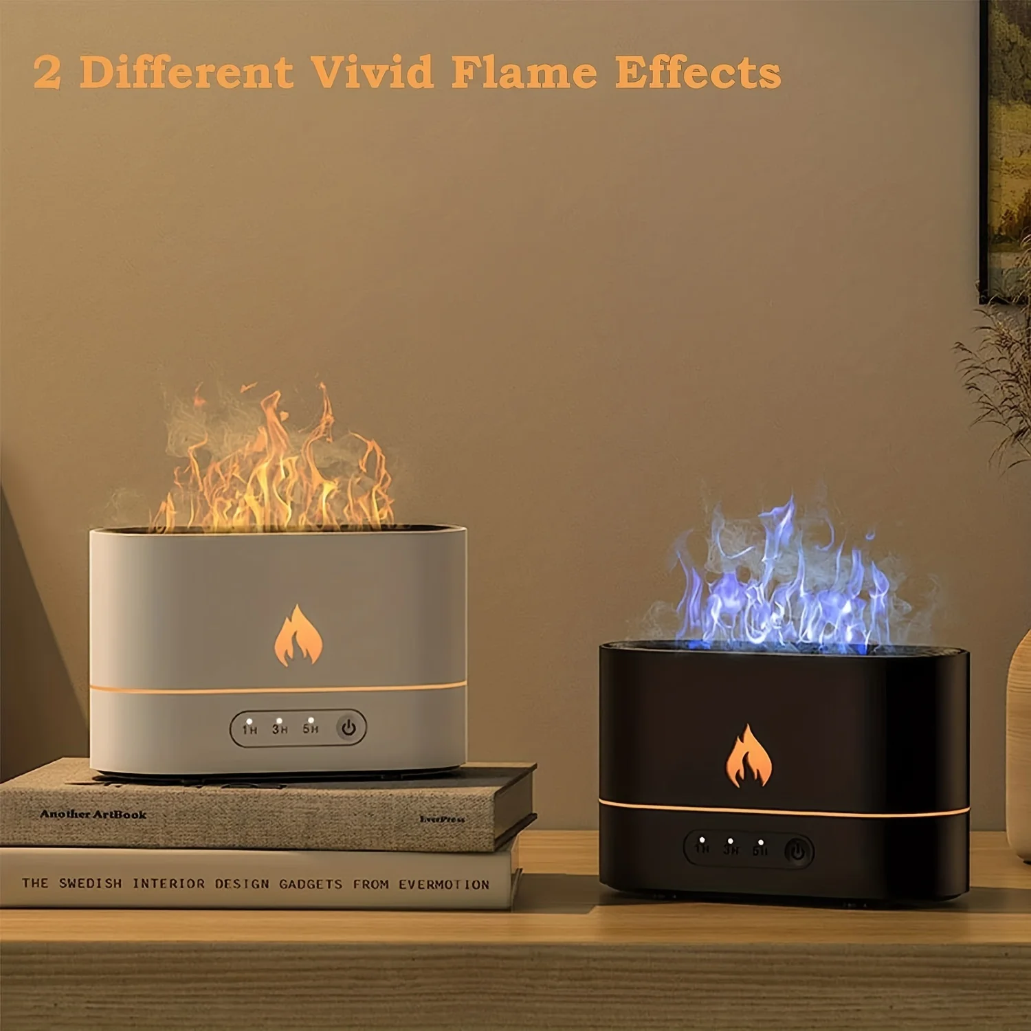 

1pc 7 Colors USB Fire Flame Air Humidifier For Bedroom, Travel, Decor - Perfect Gift For Teachers, Holidays, And Special Occasi