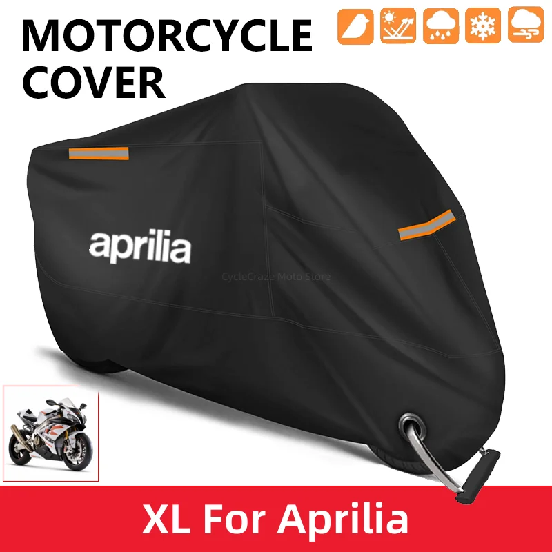 Motorcycle Cover Waterproof Outdoor Scooter UV Protector Dust Rain Cover For Aprilia RSV4 RS660 RS4 RS125 Tuono V4 APR GPR150