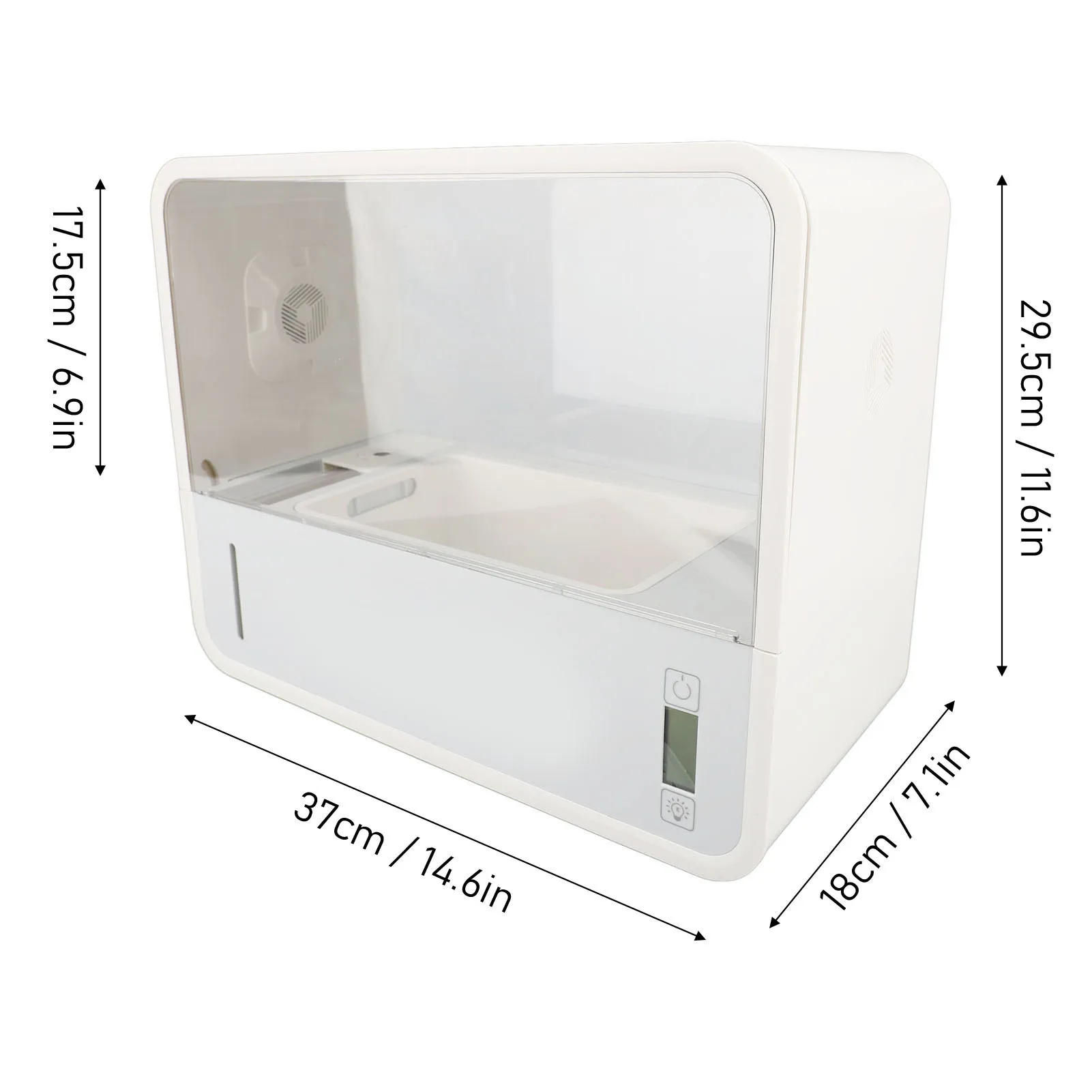 Mushroom Growing Box Mushroom Growing Tent Smart Soilless Transparent Viewing Automatic LED Lighting Still Air Mushroom Box