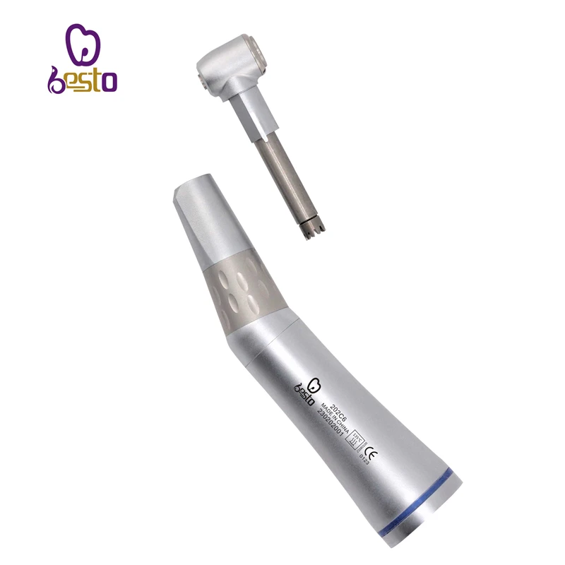 1:1 d ental Push Button Contra Angle Low Speed hand pieces Stainless Steel Inner Water Spray Anti-slip Design Medical Supply