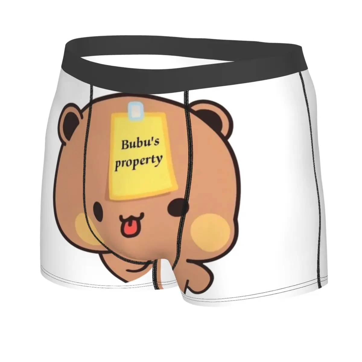 Bubu Dudu Panda And Brownie Bear Couple Underwear Men Sexy Print Customized Boxer Shorts Panties