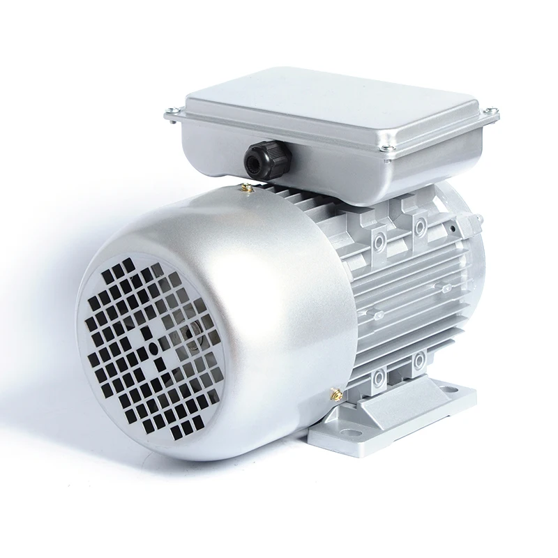 220V AC Single Phase Asynchronous Electric Motor 100% Copper Winding 50Hz Frequency Enclosed Protection With Aluminum Housing