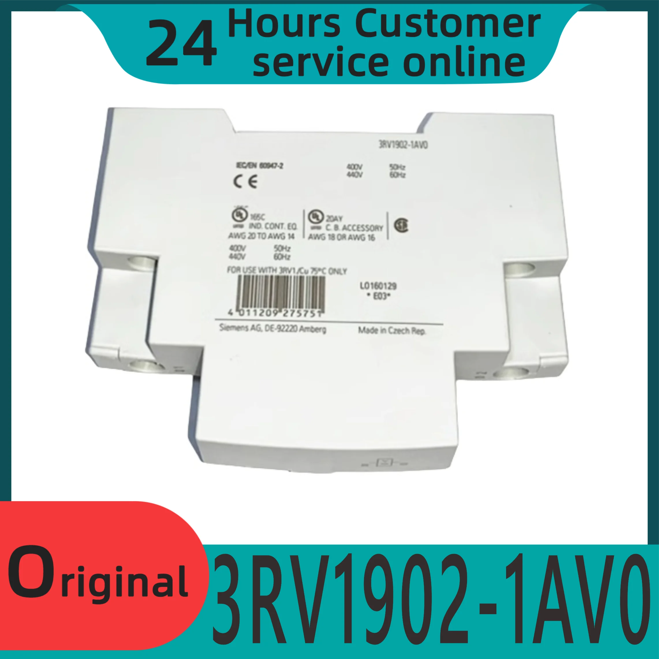 

Brand new original 3RV1902-1AV0 undervoltage coil 3RV1902-1AV0