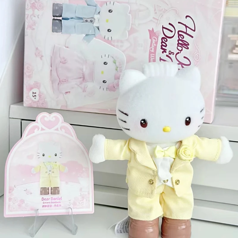 New Arrival  Original Toptoy Hellokitty&Deardaniel Century Wedding Series Blind Box Wedding Gift  Christmas Gift