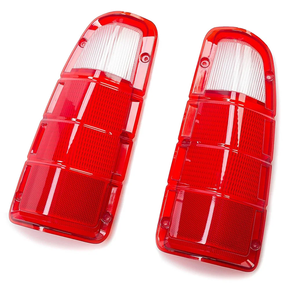 Red White Tail Light Lens Rear Replacement Direct Replacement Part Reuse Factory Hardware For Dodge Truck 1972-1980