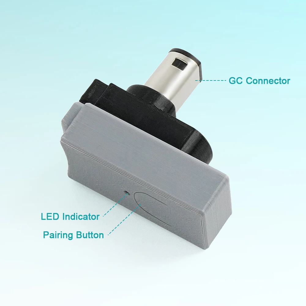 Penerima Nirkabel WavePhoenix untuk Adaptor Pengontrol Nintendo WaveBird Kompatibel dengan GameCube & Wii (RVL-001)