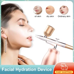 VLVEE Handle Spray Gun Mini Face Hydration Device Hight Pressure 2 Levels Adjustment Deep Hydration Moisturizing Skin Home Use