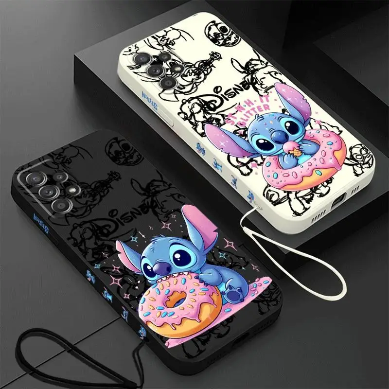 Disney Stitch Case for OPPO A54s A53 A74 5G A38 A18 A17 A32 A31 2020 A16k A16e A15 A12 A11k A11 A7 A5 Silicone Cover