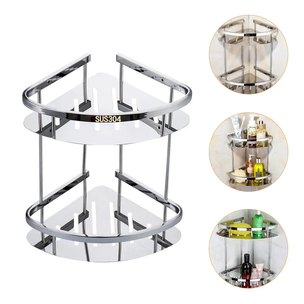 double-layer-stainless-steel-corner-shelf-thickened-anti-rust-bathroom-rack-triangle-storage-stand-organizer-shelf-wall-mounted