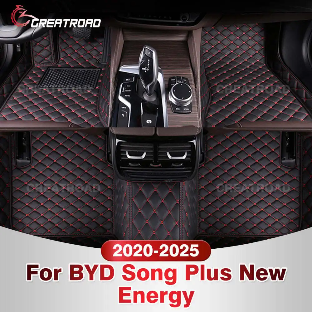 

For BYD SEAL U DMi/Song Plus New Energy 2021-2025 2024 23 22 Car Floor Mats Custom Automobile Carpet Cover Interior Accessories