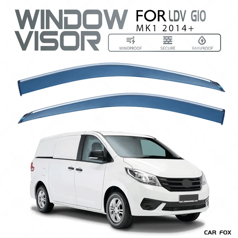 

For LDV G10 2014-2023 Plastic Window Visor Vent Shades Sun Rain Deflector Guard 4PCS/SET For LDV G10 2014-2023