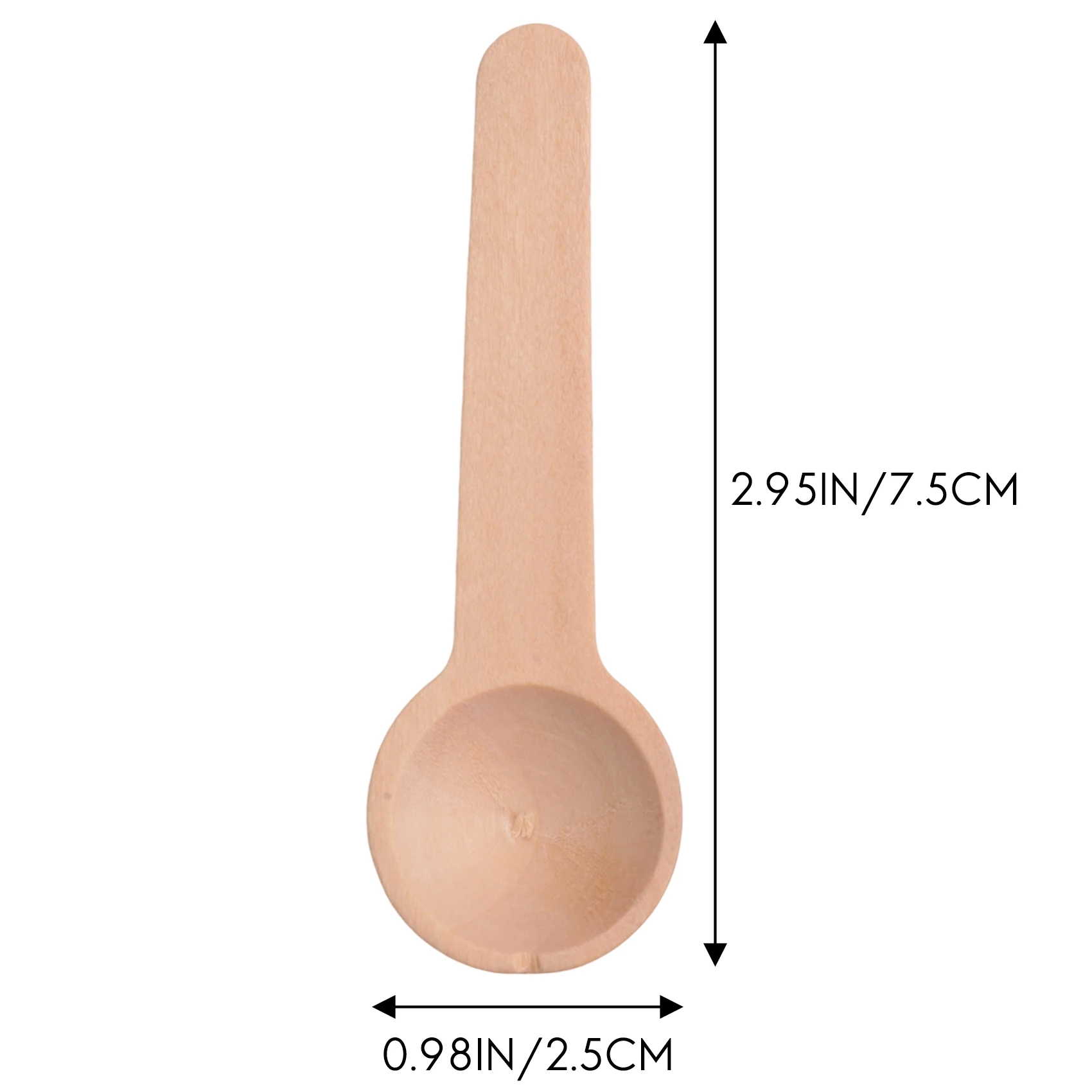 100 قطعة ملاعق خشبية صغيرة ملاعق خشبية صغيرة بهارات ملح ملاعق لتوابل مربى القهوة بهار العسل الشاي السكر