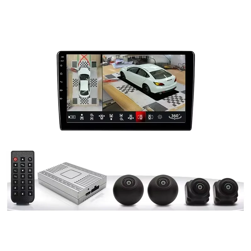 

3D 360 Degree Panoramic HD Night Vision Camera Neutral Car Driving Recorder with Auxiliary System for Reversing Aid