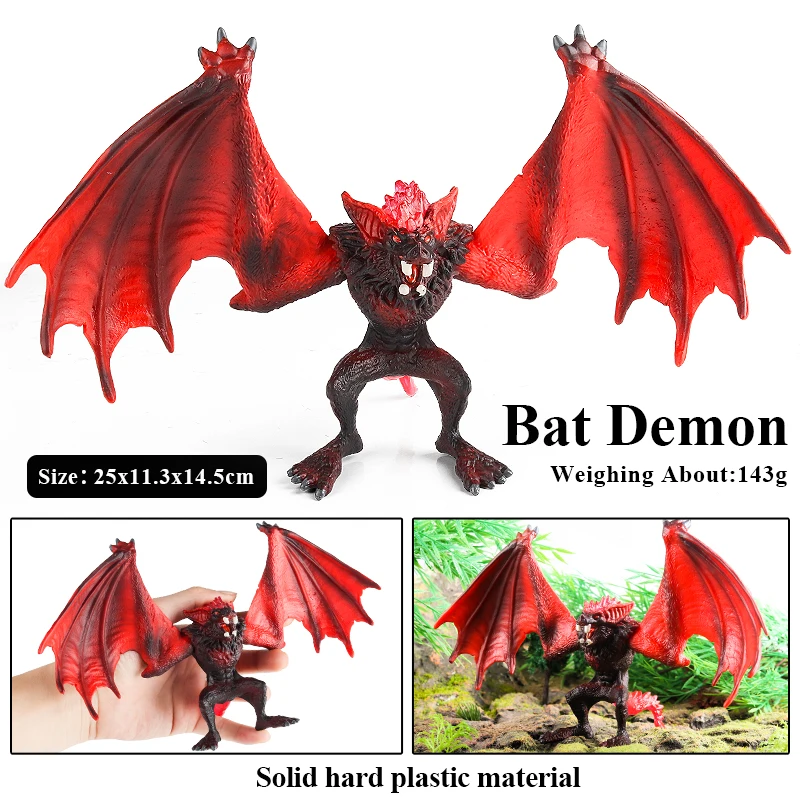 Oenux Simulation Dinosaurier Bayala Drachenbaum Monster Fledermaus Dämon Basilisk Tiermodell Actionfiguren PVC Sammlung Kinderspielzeug Geschenk – Detail 17