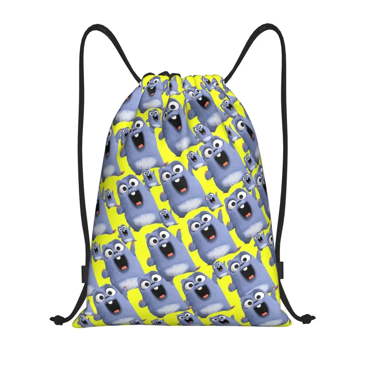 Custom Grizzy And The Lemmings Drawstring Bags Men Women Lightweight Cartoon Anime Sports Gym Storage Backpack