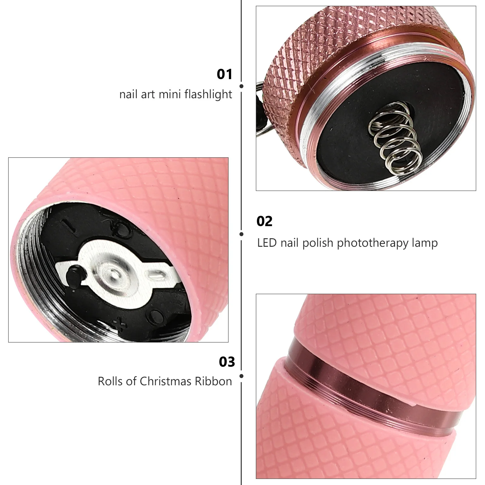 1 pz professionale nail art mini torcia elettrica LED gel fototerapia lampada ad asciugatura rapida manicure gel per unghie essiccatore portatile