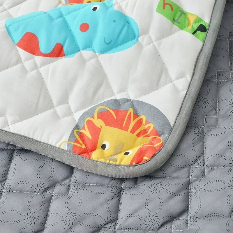 Cotton non-slip floor mat baby crawl pad living room thickened children crawl pad foldable water wash play pad separated cool