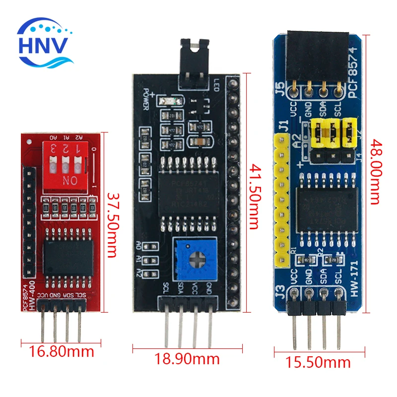 PCF8574 PCF8574T I/O For IIC I2C TWI SPI Serial Interface Board Port LCD1602 LCD2004 Adapter Plate LCD Adapter Converter Module