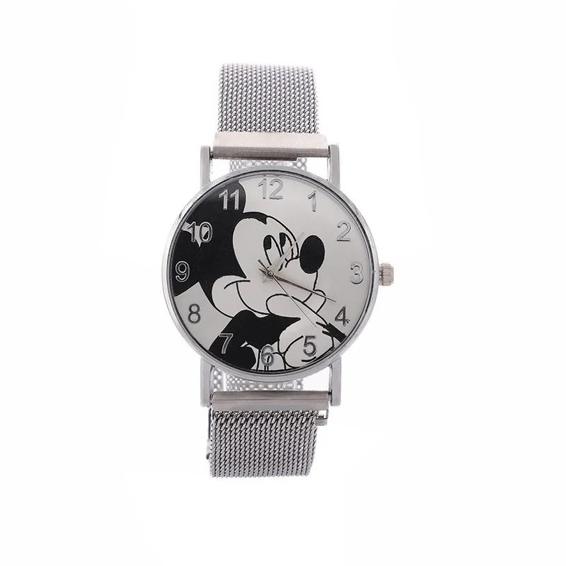 Kawaii Disney Mickey Mouse Cartoon High-End Quartz Watch Adjustable Watch Ultrathin Ladies Watch Clock Wrist Relogio Feminino