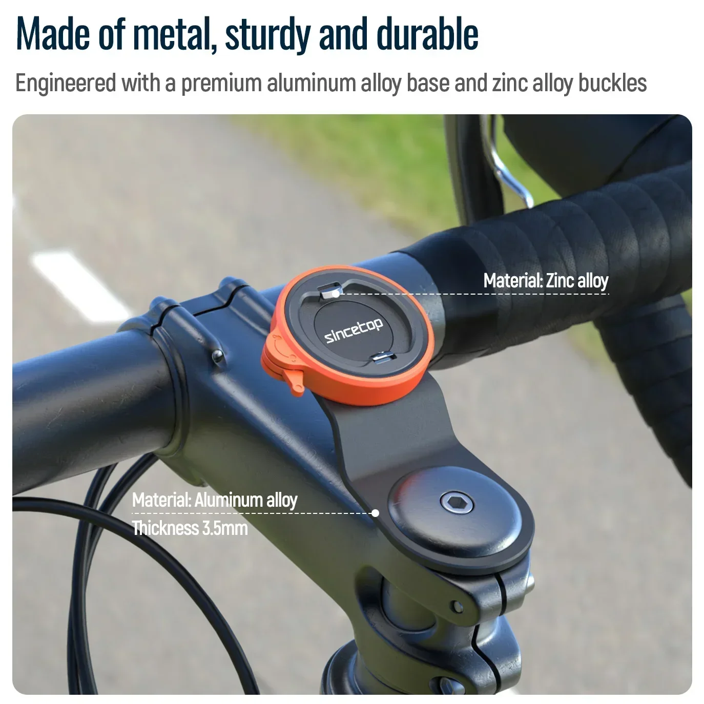 Adattatore Per Supporto Bici Garmin Edge | Blocco A Quarto Di Giro | Adesivo 3M-VHB Per Attacco Su Custodia Rigida | Per Ciclismo E MTB