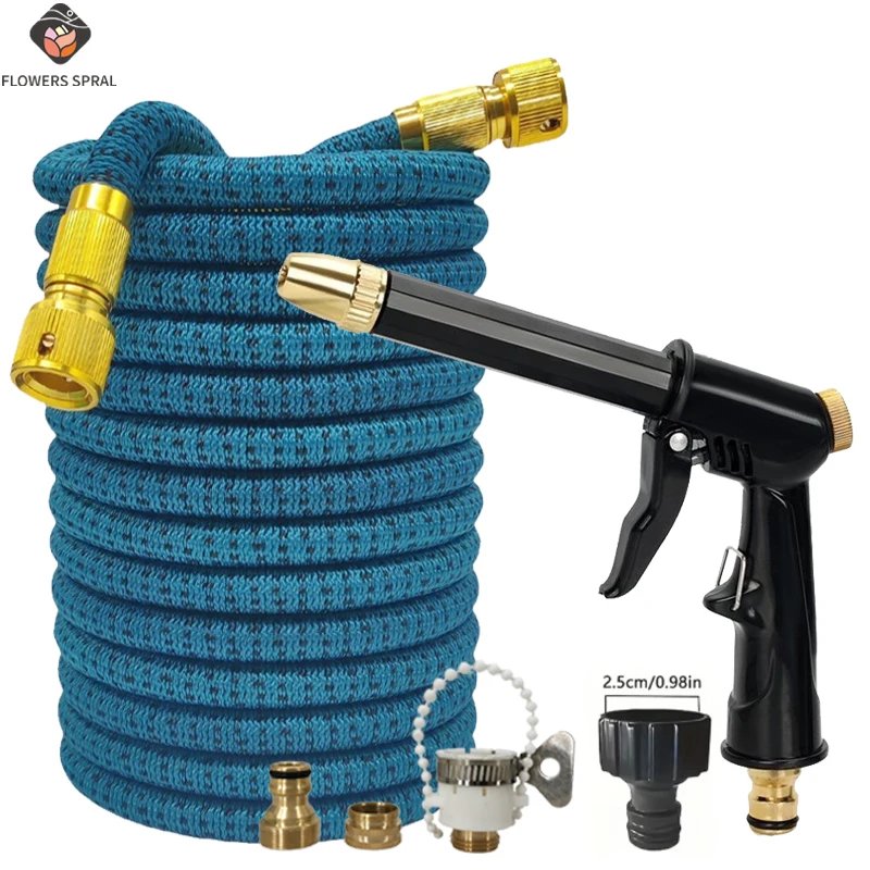 

Garden Retractable Car Wash Hose With Adjustable Water Gun, Garden Irrigation Pipe, Irrigation And Cleaning Supplies