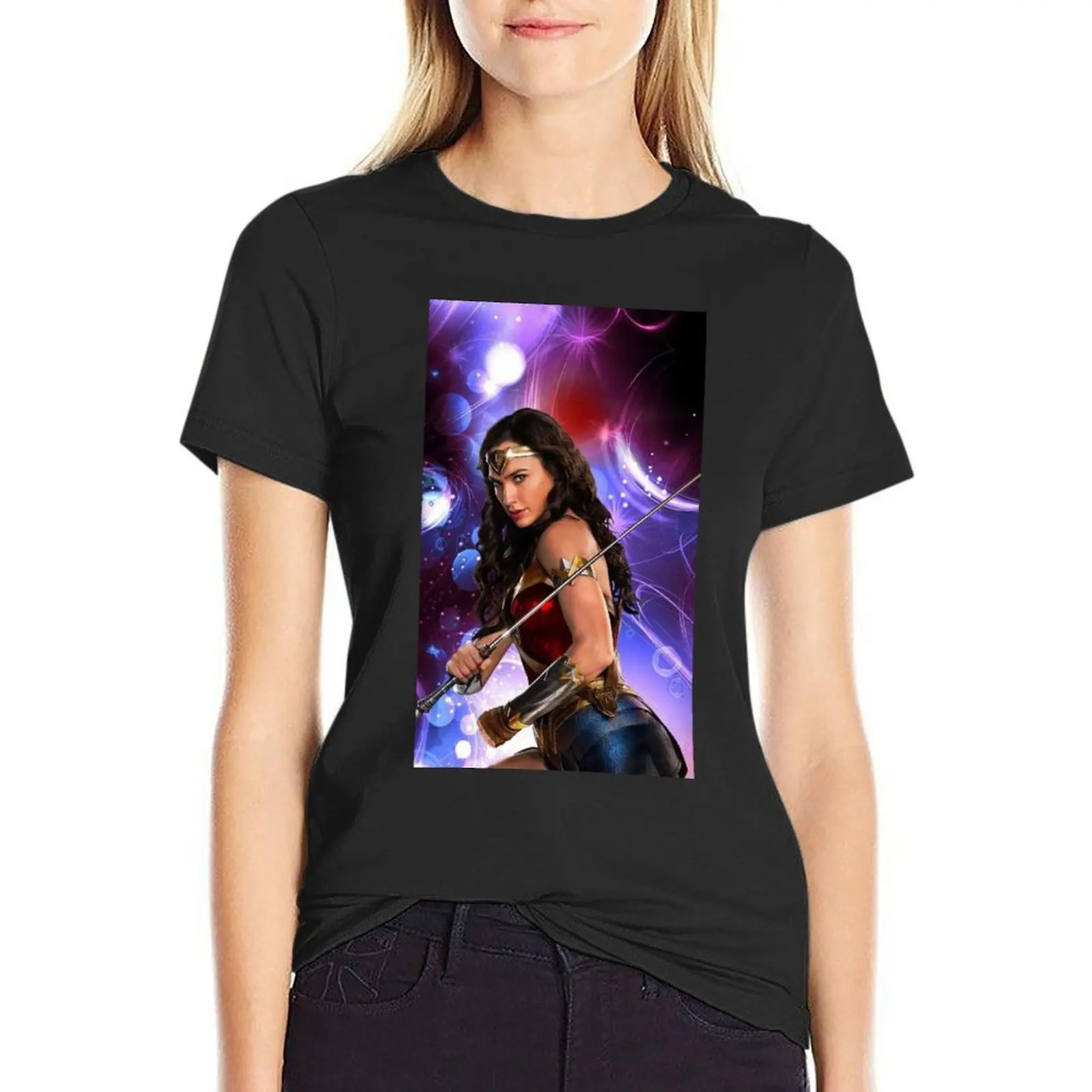 Gal gadot T-Shirt summer top plus size tops tops cat shirts for Women