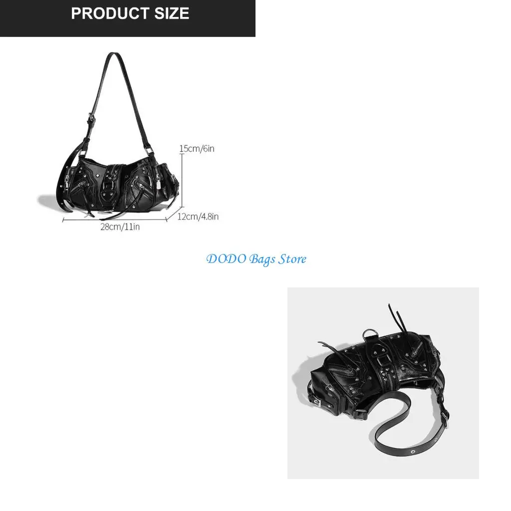 

E8FB Уникальные мешки с шипами на плечах для тех, кто любит ретро -моду