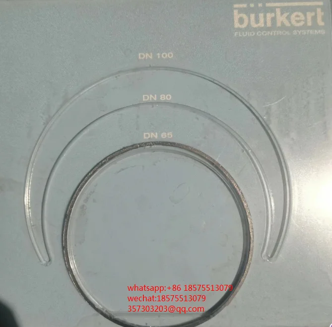 For Burkert 2000 Pneumatic Corner Seat Valve Graphite Sealing Ring DN40, DN65 1 Piece