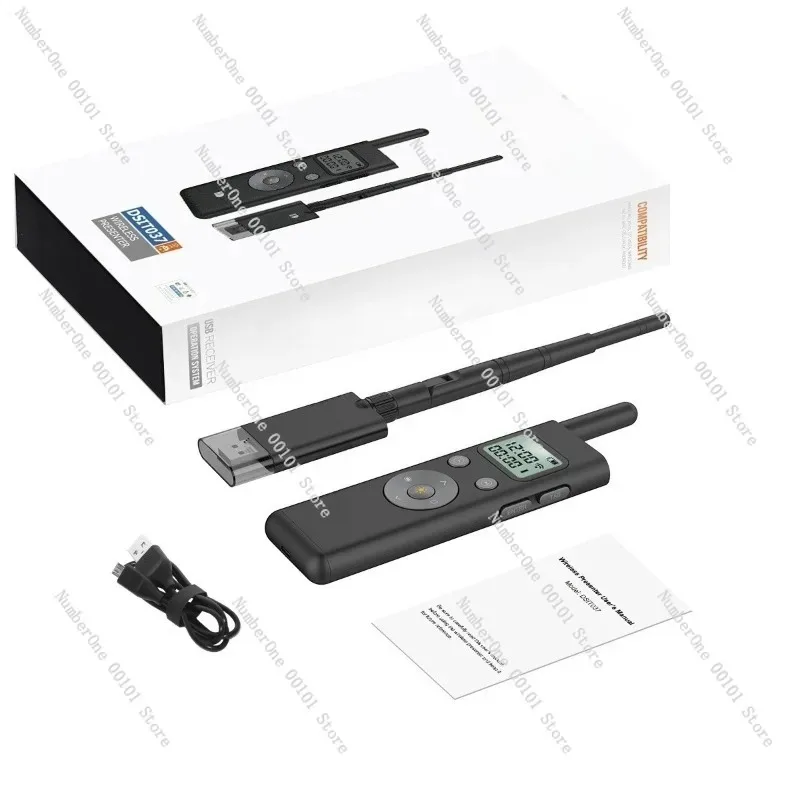 High Power Green Light PPT Remote Control Pen, Wireless Electronic Teaching Clicker for 300M Long Range Presentation