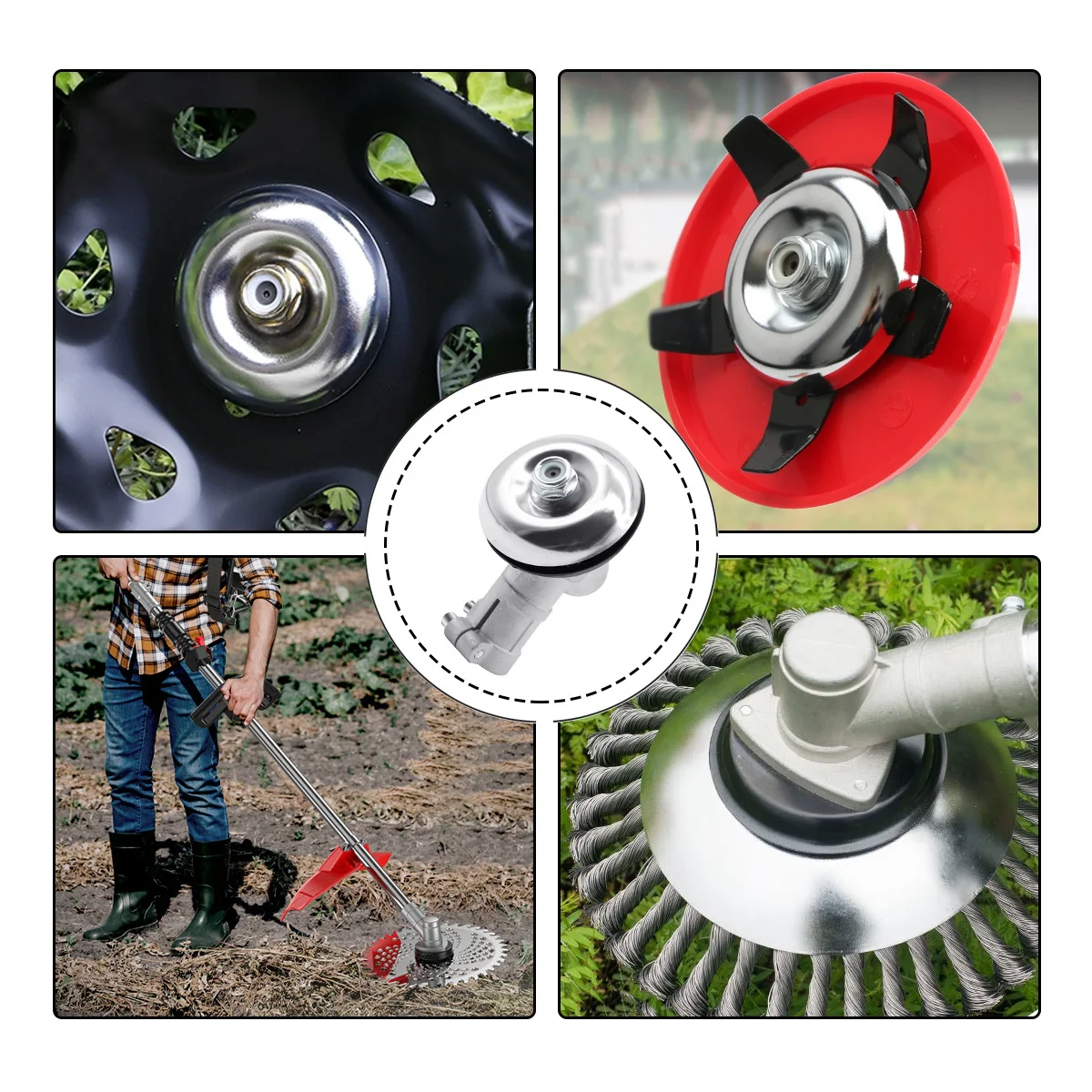 7/9 Zähne 26/28mm Trimmer-Getriebekopf Ersatzteile Rasenmäher Rasentrimmer Freischneider Gartenwerkzeug – Detail 8