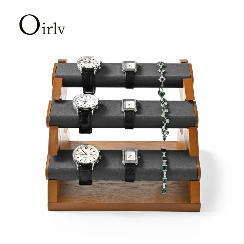 oirlv-presentoir-a-bijoux-et-montres-en-bois-a-plusieurs-niveaux-avec-rouleaux-de-velours-noir-–-ideal-pour-presenter-des-montres-des-bracelets