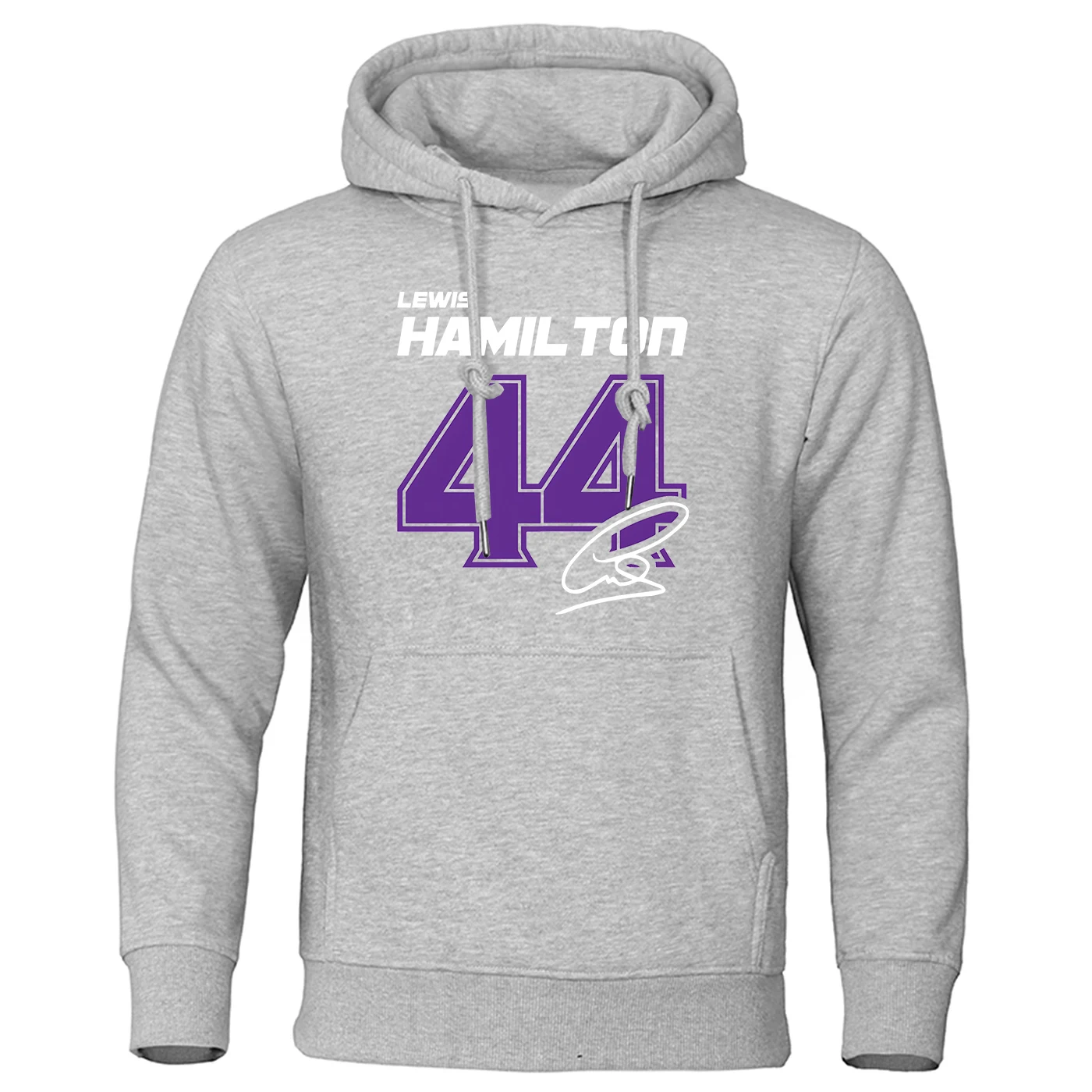 2025 Lewis Hamilton Digital 44 New Men Spring And Autumn Solid Color Comfortable Casual Pullover  Loose Fashion Hooded Tops