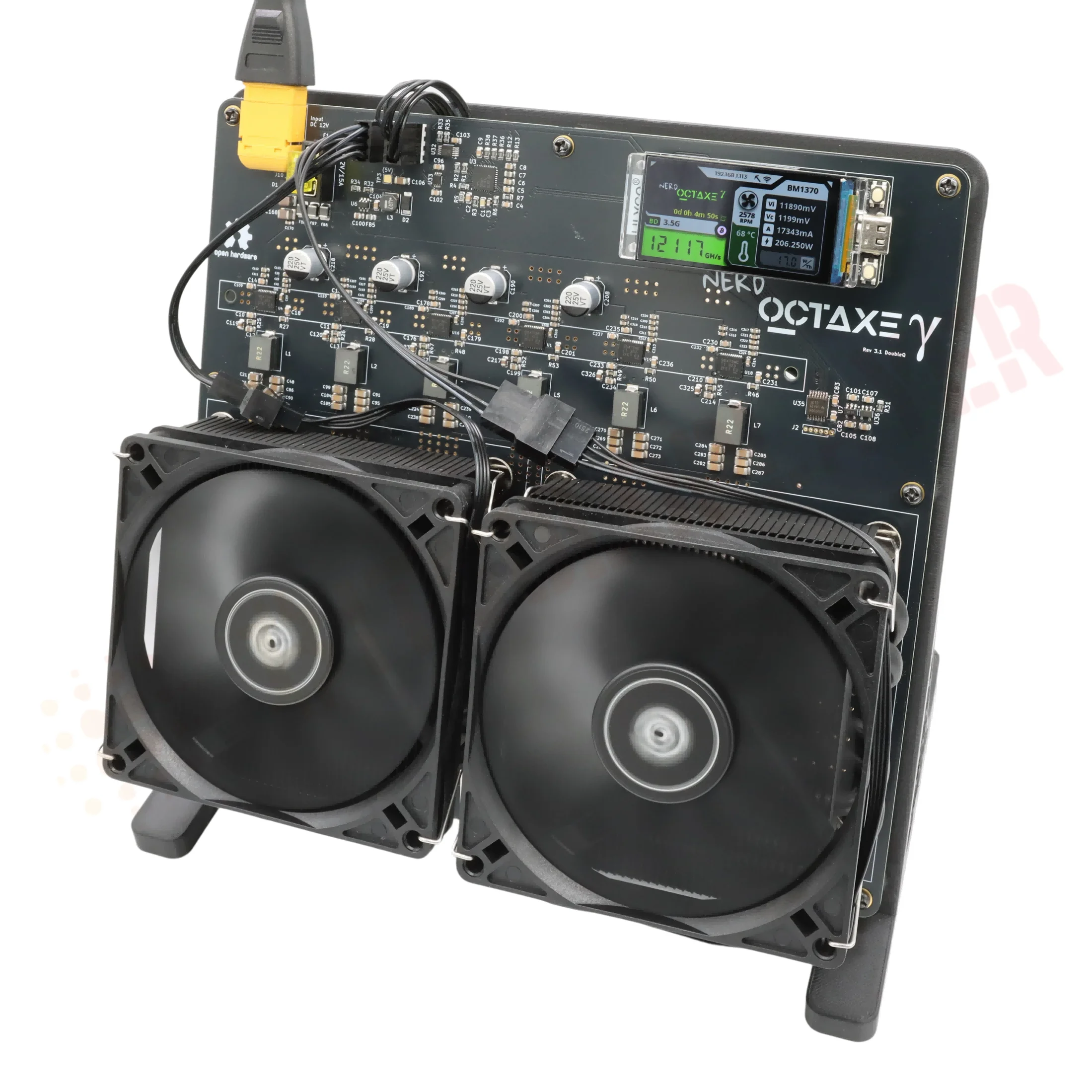 2026 New NerdOCTAXE Rev3.1 12TH/s 200W BM1370Chip Bitcoin Miner Family Personal Blockchain Virtual Coin Lotto Machine